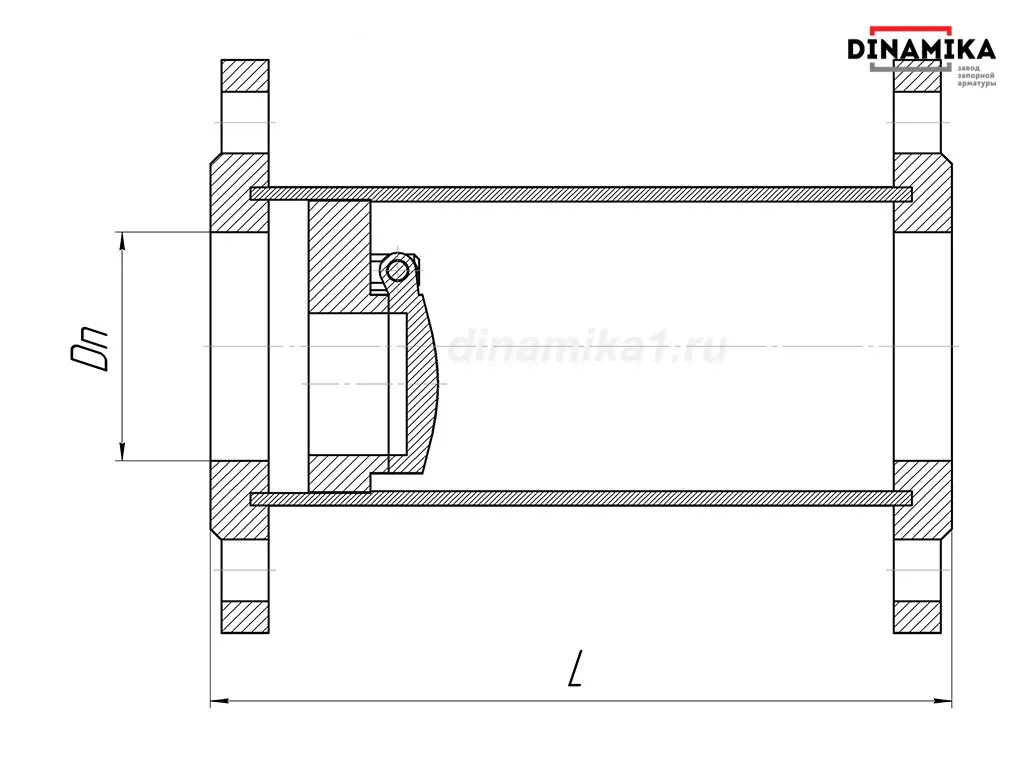 Обратный клапан 19с38нж Ду600 Ру16-160 фланцевый