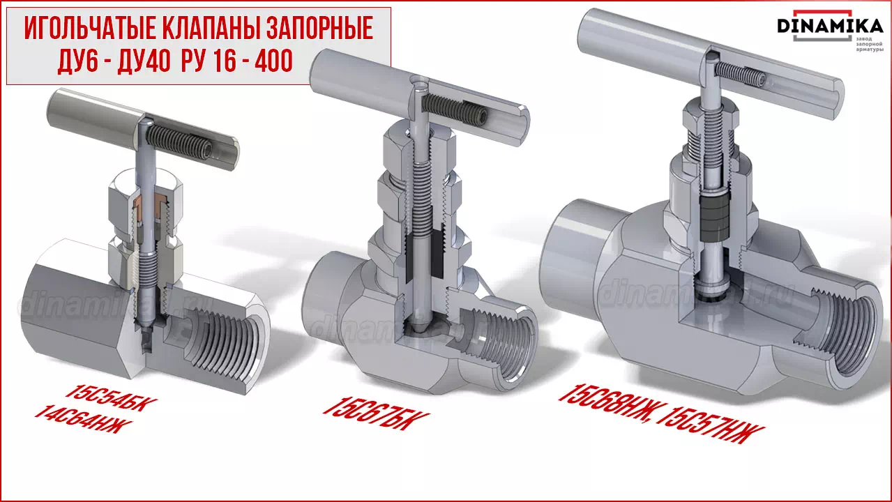 Резьбовые клапаны игольчатые муфтовые в Владимире